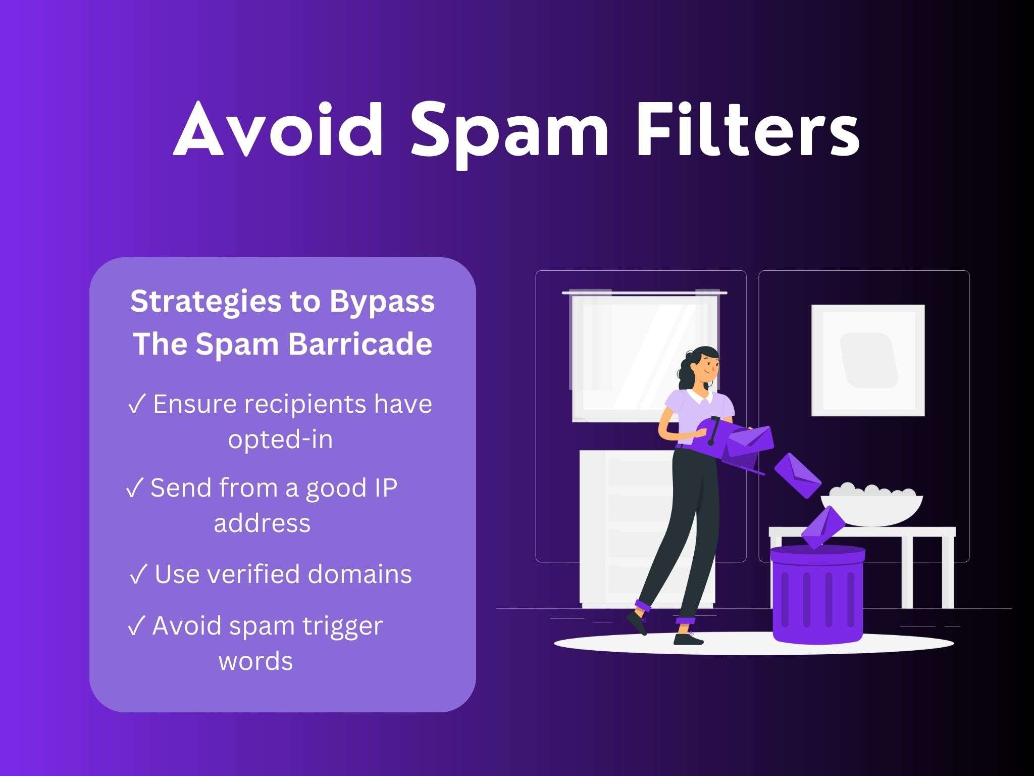 avoid spam filters
