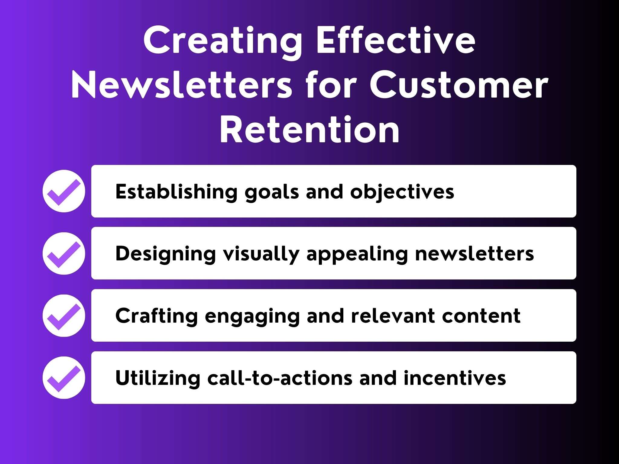 creating effective newsletters for customer retention