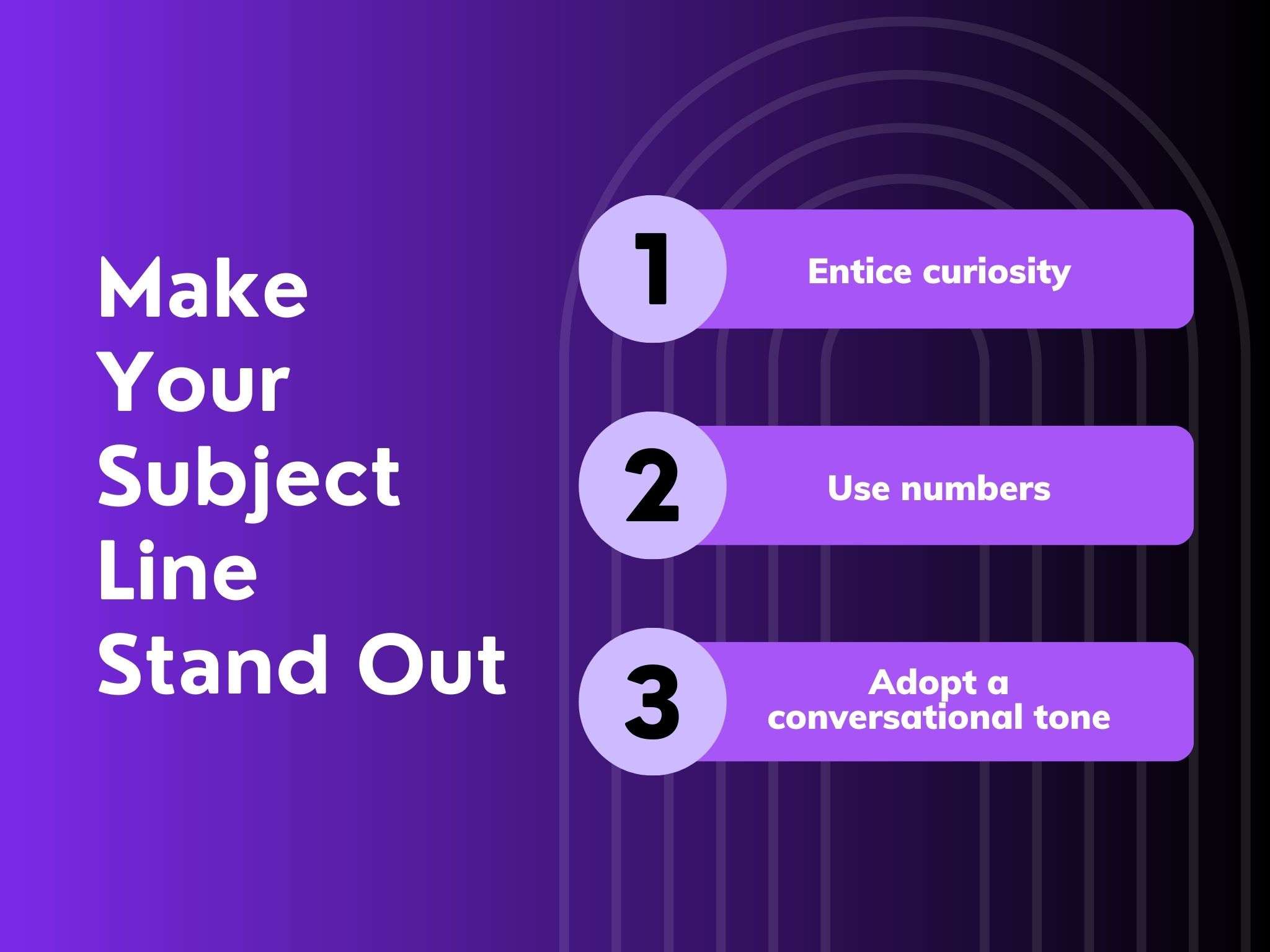 make your subject line stand out