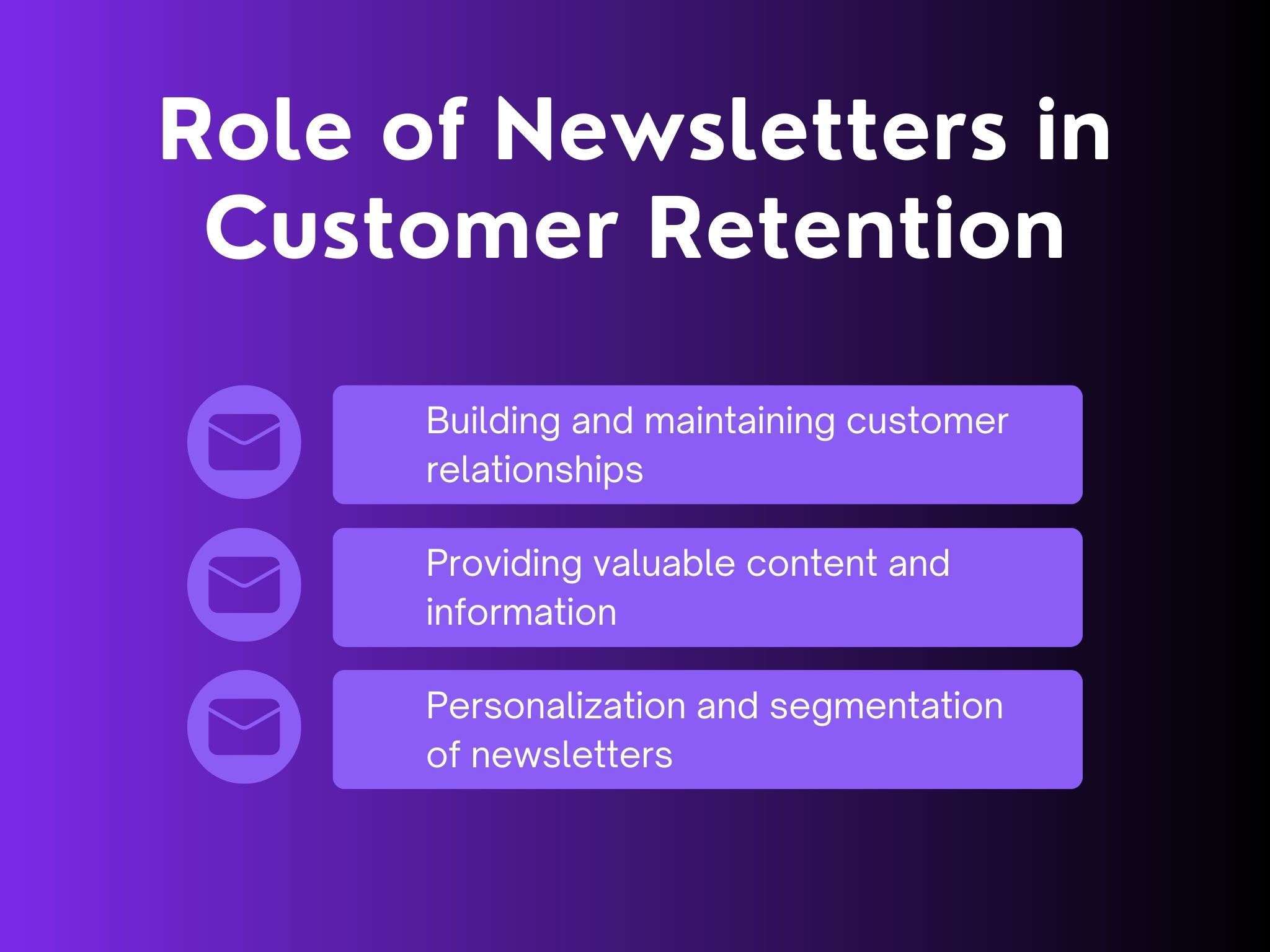 role of newsletters in customer retention