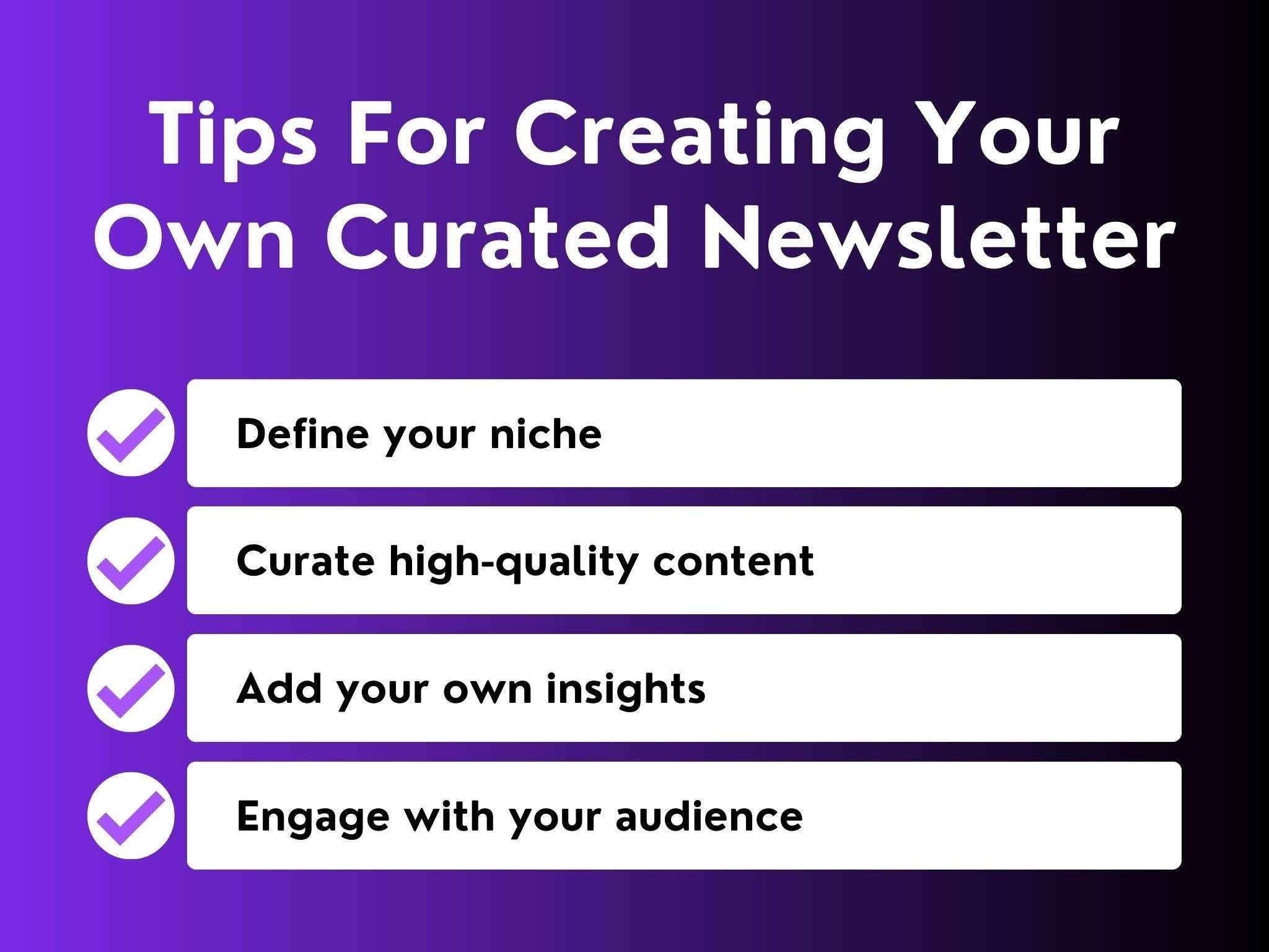 tips for creating your own curated newsletters