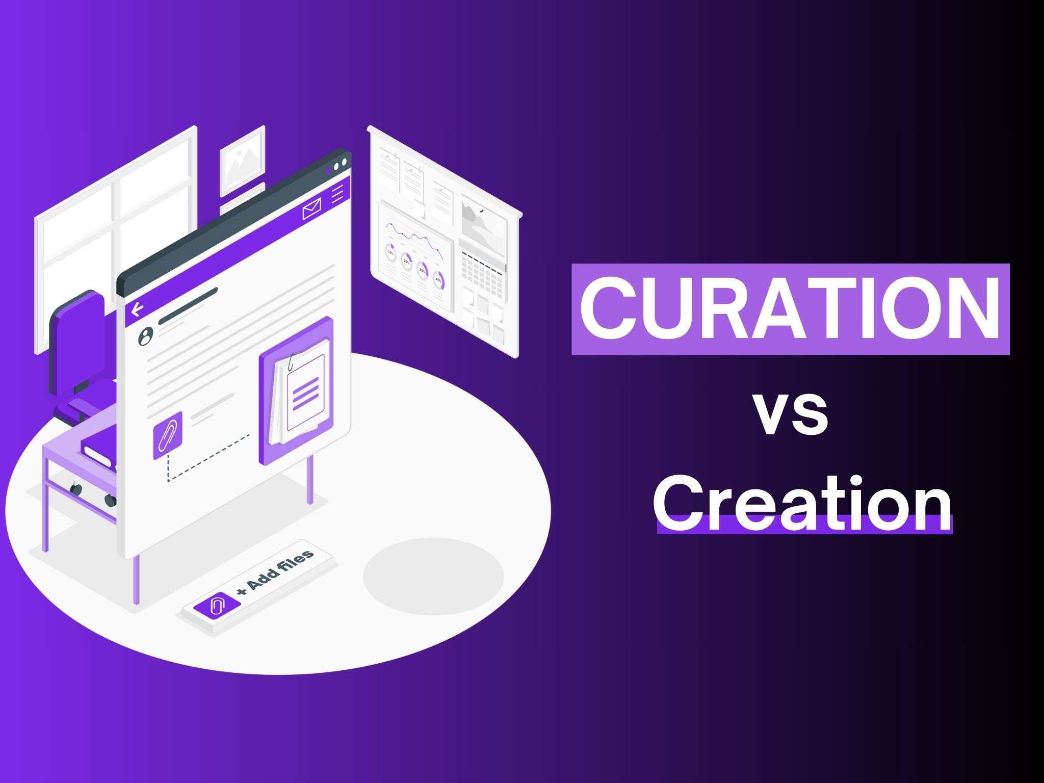 curation vs creation for newsletter publisher
