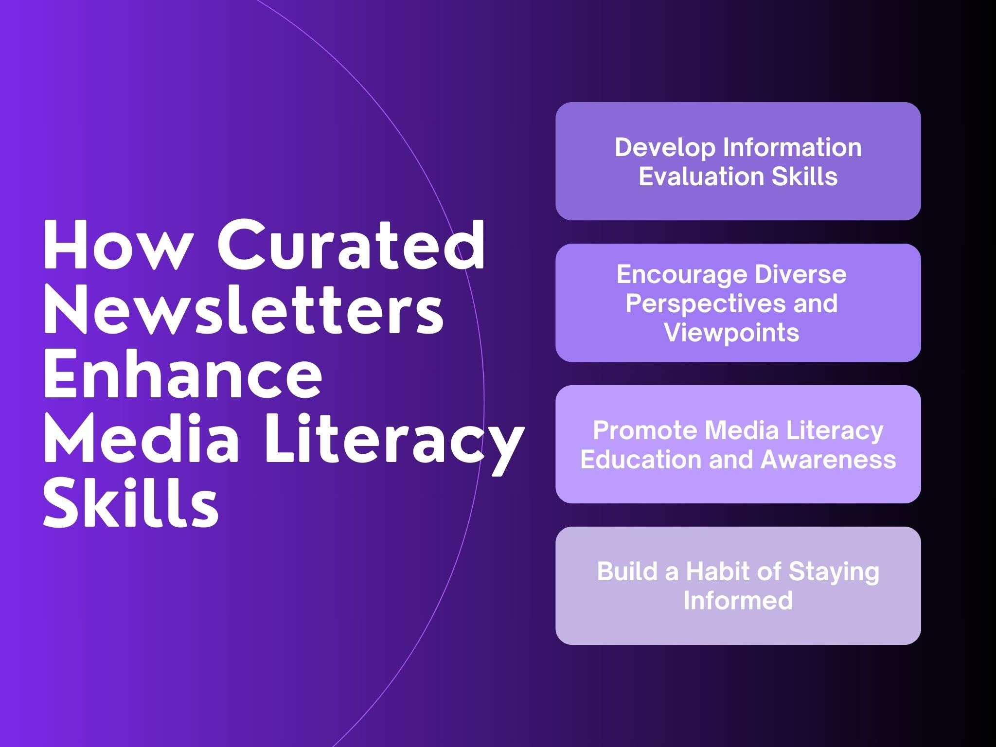 how curated newsletters enhance media literacy skills