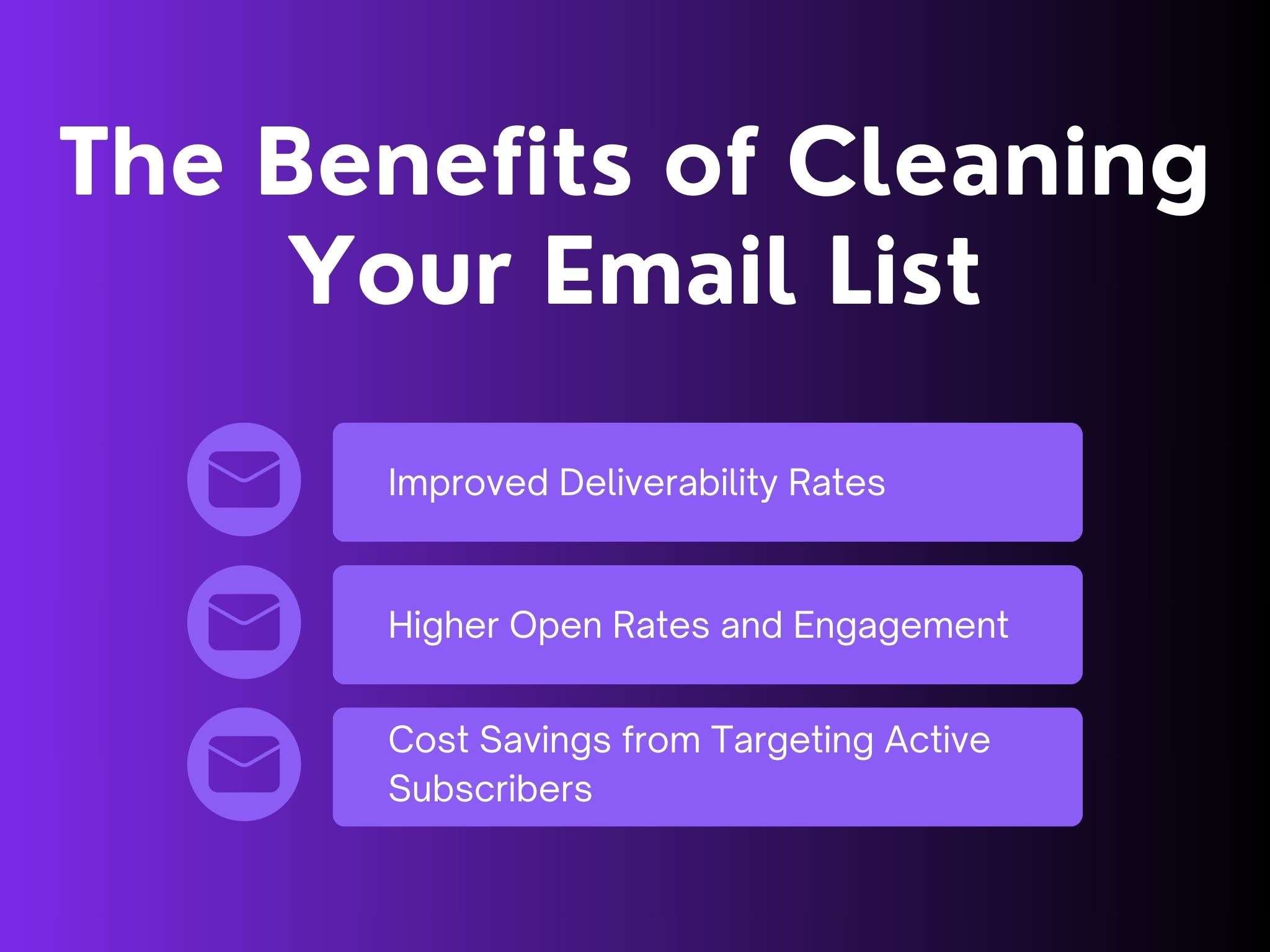 benefits of cleaning your email list
