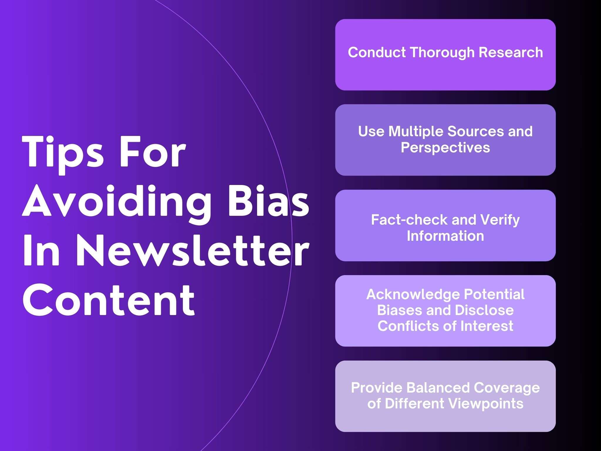 Tips for Avoiding Bias in Newsletter Content